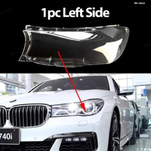 BMW ヘッドライト カバー 7シリーズ G11 G12 フェイスリフト前 2016-2018 クリア ハウジング フロント ヘッドライト レンズ シェルガラスランプカバー - 1pc Left Side