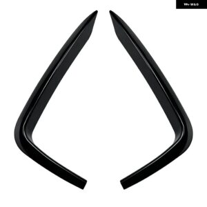 BMW フロントバンパー サイドスプリッター カナード スポイラー キット フォグランプ ステッカー F22 F23 218I 220I 228I 230I M235I M240I M スポーツ - Gloss Black