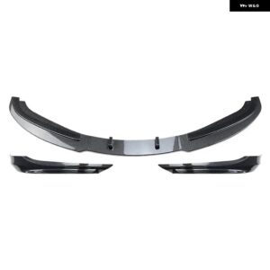 BMW カーボンルック E90 E91 LCI フェイスリフトフロントバンパー リップ スポイラー スプリッター 3シリーズ 325I 330I 2007-2012 トリム カナード リップ - Carbon Look A B