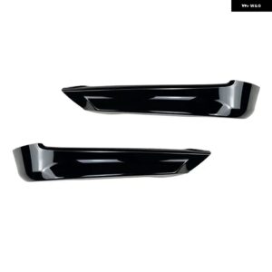 BMW カーボンルック E90 E91 LCI フェイスリフトフロントバンパー リップ スポイラー スプリッター 3シリーズ 320I 325I 330I 2005-2008 カナード リップ - Gloss Black A