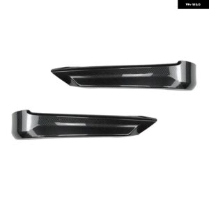 BMW カーボンルック E90 E91 LCI フェイスリフトフロントバンパー リップ スポイラー スプリッター 3シリーズ 320I 325I 330I 2005-2008 カナード リップ - Carbon Look A