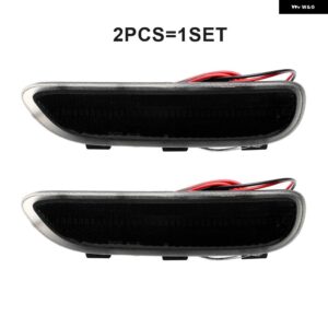BMW 3シリーズ E46 M3 2001-2006 LED フェンダーサイドマーカーランプ 2D クーペコンバーチブル 1999-2003 フロントバンパー リフレクター ライト - Smoked Lens