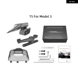 テスラ 中央 制御 画面 ディスプレイ 回転 ブラケット GPS ナビゲーション ホルダー スイベル マウント モデル3 ハイランド 2024 - For M3 2017-2023