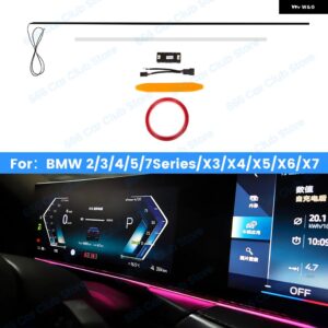 BMW LED カラー NSTRUMENT アンビエントライト 2/3/4/7シリーズ G20 G22 G80 G82 大連スクリーン アンビエントライト 装飾 ライト - 3 Series G20