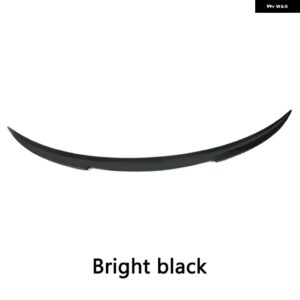 テスラ スポイラー テール ウイング リア トランク リッド スポイラー ウイング ブラックとカーボン パターン モデルY 2017 ～ 2023 - Bright Black