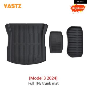 テスラ フロアマット モデルY 3 2017-2024 ハイランド 左右舵 全ウェザー型 TPE カーゴライナー カーゴ トランク アクセサリー