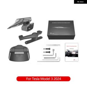 テスラ スクリーンスイベルチルト マウント 中央 制御 スクリーン ディスプレイ 回転モデルY 2020-2024 モデル3 2017-2025 - M3 2024