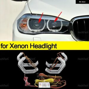 BMW X5 F15 F85 2014-2018 SDRIVE35I XDRIVE50I XDRIVE25D 30D 40D M50D M4 スタイル マルチカラー RGB LED エンジェルアイキット リング - for Xenon Headlight