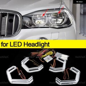 BMW X5 F15 F85 2014-2018 SDRIVE35I XDRIVE50I XDRIVE25D 30D 40D M50D M4 スタイル マルチカラー RGB LED エンジェルアイキット リング - for LED headlight