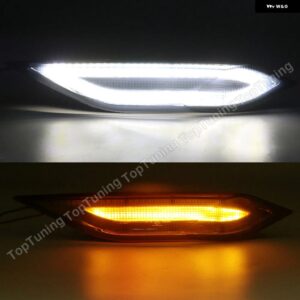 ポルシェ 2個 LED ウィンカーライト 958 カイエン 2011-14 LED フロントサイドマーカーランプ ポジションライト - smoke