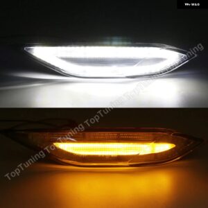 ポルシェ 2個 LED ウィンカーライト 958 カイエン 2011-14 LED フロントサイドマーカーランプ ポジションライト - clear