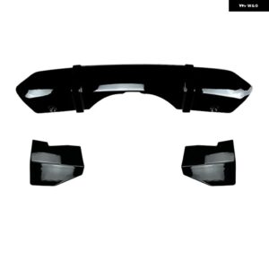 BMW リアバンパー ディフューザー リップカーボンルック MP スタイル スポイラー スプリッタープレート X5 F15 M スポーツ 2014-18 - Gloss Black
