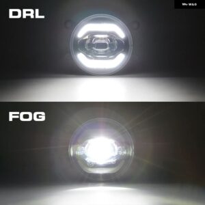 ランドローバー 2X LED フォグランプ アセンブリ レンジローバー スポーツディスカバリーフリーランダー 2 DRL デイタイム ランニングライト フォード - FOG DRL LIGHT