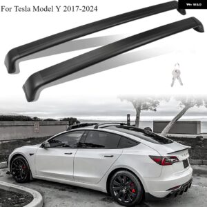 テスラ ロック可能ルーフ ラック モデル3 Y 2017-24 クロスバー屋上 キャリア 貨物 キャリア - For Model Y 2017-24