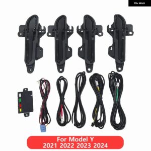テスラ 電動 ドアハンドル モデル3 Y 2025 ジュニパー 2022-24 ハイランド 自ダイナミックにアウト自動存在 ドアハンドル - For Y 2021-2025