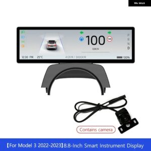 テスラ ダッシュボード ヘッドアップ ディスプレイ 8.8インチ超薄型スクリーン モデル3 2017-2025 モデルY 2019-2024 フロ - M3 2022-2023