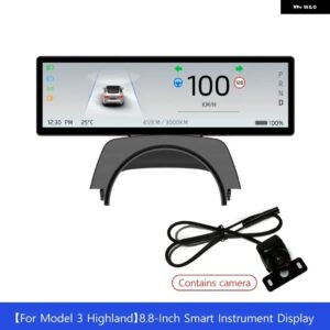 テスラ ダッシュボード ヘッドアップ ディスプレイ 8.8インチ超薄型スクリーン モデル3 2017-2025 モデルY 2019-2024 フロ - M3 2024 2025