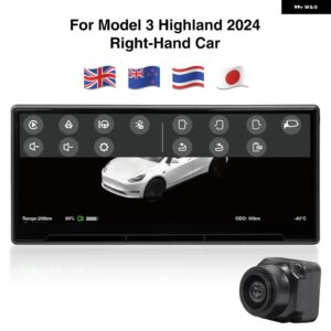 テスラ モデル3 ハイランド Y HUD ドライバーフロントスピードメーター スクリーンヘッドアップハイ ディスプレイ エアベント パネル カメラ - HIGHLAND and C RHD
