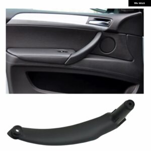 BMW 左右サイド自動インナー インテリア アームレスト ドア パネル ハンドルプル トリム カバー E70 X5 SAV 2007-2013 - Black(one the left)