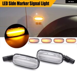 ランドローバー 流れるダイナミック ウインカー ウインカー LED サイド マーカー ライト ディスカバリー 2 1999-2004 ディフェンダー フリーランダー 1 - Dynamic Crystal
