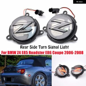 BMW 2個 LED リアサイド マーカーライト Z4 E85 ロードスター 2003-2008 E86 クーペ 2006-2008 ウィンカー ウインカーランプ - Smoked
