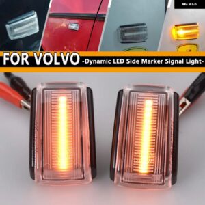 ボルボ 2X LED サイドマーカー ウインカー ウィンカーライト V70 V40 S40 850 240 740 C70 940 S70 S90 960 760 780 OEM # 9178885 9190169 - Dynamic Crystal