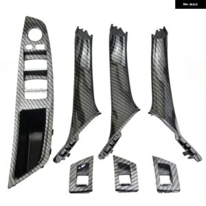 BMW 7個 カーボン インテリア ドアプルハンドル 5シリーズ F10 F18 2011 2012 - 2014-16 RHD LHD インテリア ハンドル - LHD Carbon SET
