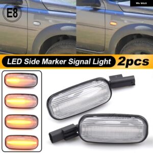 ランドローバー ディスカバリー 2 99-04 ディフェンダーフリーランダー 1 02-05 1ペア 車 LED サイド マーカーライト リピーター インジケー - Dynamic Crystal
