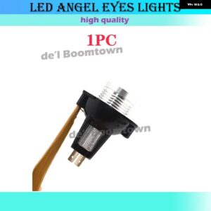 BMW 12ワット LED 車リングエンジェルアイ 電球 3シリーズ E90 E91 フェイスリフト前 2005 2006 2007 2008 ヘッドライト ランプ - White-1pc