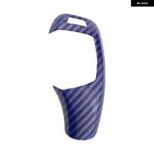 BMW カーボン ギア シフト パネル フレーム ギアノブカバー ヘッド トリム F30 F10 F15 F07 F20 F21 F22 F32 F34 F3 - blue