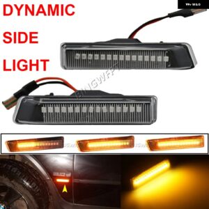 BMW 2X フロント ウイング スモーク レンズ ダイナミック LED サイドマーカーリピーター インジケーター ライト 63132492179 63137164491 X5 E53 E36 - Dynamic Crystal