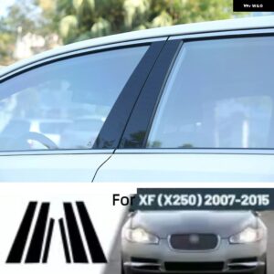 ジャガー 黒 XF X260 XE X760 XF XF I X250 ポリッシュピラー ポスト 窓 トリム カバー BC コラム ステッカー - For Jaguar XF I X250