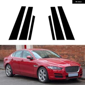 ジャガー 黒 XF X260 XE X760 XF XF I X250 ポリッシュピラー ポスト 窓 トリム カバー BC コラム ステッカー - For XE X760 16-23