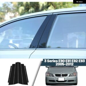 BMW 1シリーズ E81/E82/E87/E88 F20 3シリーズ E90/E91/E92 ピラー ポストドアウィンドウモールディング トリム ステッカー デカール カバー - For BMW 3 Series E90