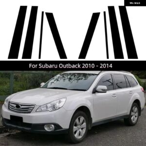スバル ブラック カーボン ウィンドウドア ディール B C ピラー ポスト カバー ステッカー フォレスター SH MK3 SK MK5 アウ - For Subaru Outback 2