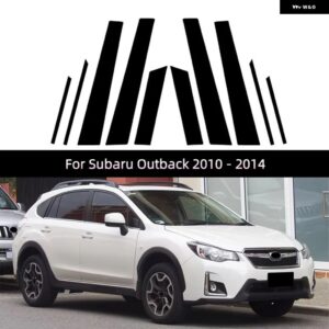 スバル ブラック カーボン ウィンドウドア ディール B C ピラー ポスト カバー ステッカー フォレスター SH MK3 SK MK5 アウ - For Subaru XV Crosst