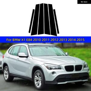 BMW E46 E84 X5 E53 X5 E70 X6M E71 E72 グロスブラックピラー ポストドアサイド装飾ウィンドウ トリム カバー ステッカー アクセサリー - For BMW X1 E84 10-15