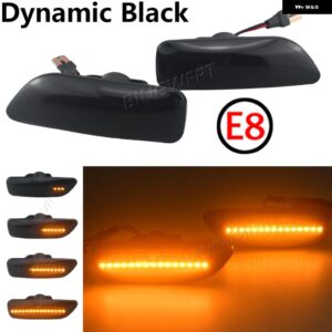 ボルボ 2個 ダイナミック LED サイドマーカーウインカー ウィンカーライト S60 V70 XC90 S80 XC70 1998-2007 OEM 30722641 34432641 - Dynamic Smoked Type
