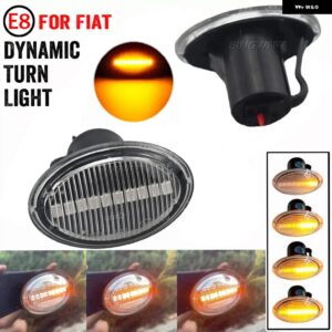 マセラティ LED サイド マーカー ライト ターン シグナル ランプ クリア フィアット 4S 63 3P NUOVA 500 アバルト フォード - Dynamic Crystal