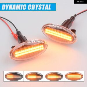 スバル 2個 ダイナミックサイド マーカーライト フォレスター インプレッサ LED ウィンカーライト シーケンシャル点滅リピーターランプ スタ - Dynamic Crystal