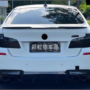 BMW 5シリーズ F10 F18 M5 520I 525I 528I 530I 535I M4 MP PSM スタイル カーボン 黒リア トランク リッド車 スポイラー ウィングチューニング - M4- Unpainted