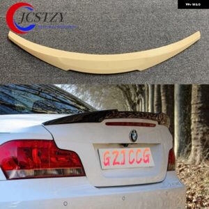 BMW スポイラー ハイキック M4 スタイル ABS カーボン ウイング リア トランク 1シリーズ 1M クーペ E82 120D 135I 2007-2013 - Unpainted