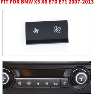 BMW AC 風量 エアコン ボタン カバー 1/2/3シリーズ X1 E84 E90 E91 E92 F20 F30 F35 X3 X4 F25 F26 X5 X6 E70 E71 - E70 E71 2007-2013