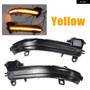BMW LED サイド ウイング バックミラー インジケーター ウインカーリピーター ダイナミックウィンカー ライト F20 F21 F22 F30 E84 1 2 3 4シリーズ X1 - Yellow
