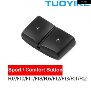 BMW LHD 車内 コンソール スポーツコンフォートスイッチ ボタン ESP 滑り止め トリム カバー 5 / 6 /7シリーズ F10 F07 F06 F12 F01 F02 - Sport Comfort Button