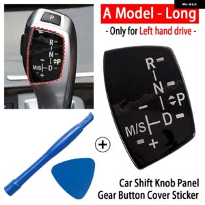 BMW シフト ノブ パネル ギア ボタン カバー ステッカー X1/X3/X5/X6/M3 M5 F01 F10 F30 F35 F15 F16 F18 インテリア アクセサリー - A model