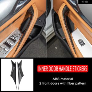 BMW 5シリーズ G30 G38 525 528 530 540 高性能インナードア パネル ハンドルカーボンブラック トリム カバー - Carbon Front Door