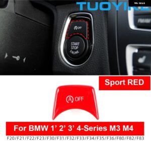BMW スタートストップ エンジン オフ ボタン スイッチカバー トリム を交換 F20 F22 F30 F32 F34 F36 M3 M4 F80 F83 F10 F07 F06 F12 F01 F02 - F20 Sport Red