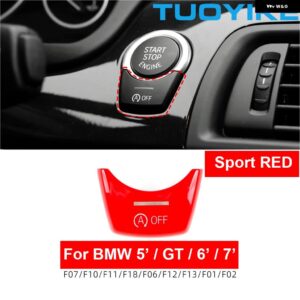 BMW スタートストップ エンジン オフ ボタン スイッチカバー トリム を交換 F20 F22 F30 F32 F34 F36 M3 M4 F80 F83 F10 F07 F06 F12 F01 F02 - F10 Sport RED