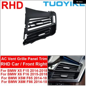 BMW LHD RHD 車フロント左右中央 AC エアベント グリル アウトレット カバー パネル トリム X5 X6 X5M X6M F15 F16 F85 F86 2014-19 - RHD Front Right
